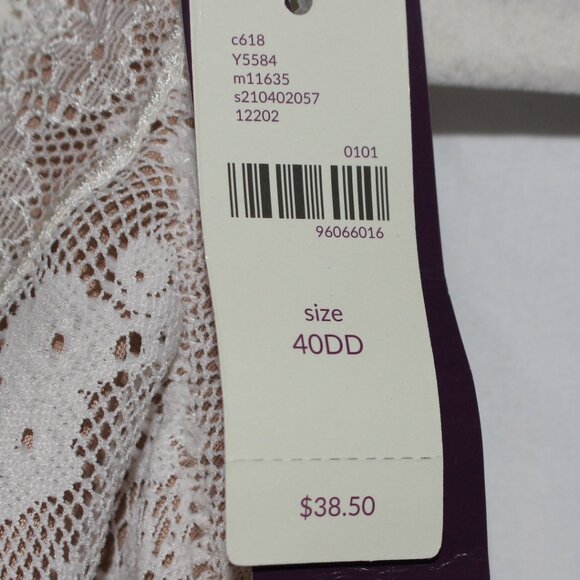 NWT Cacique Unlined Bra Plus Size 40DD - Picture 3 of 6